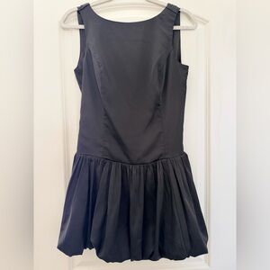 NWT Abercrombie & Fitch Black Sleeveless Satin Dress